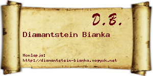 Diamantstein Bianka névjegykártya